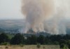 Голям пожар в землището на село Лесово близо до границата с Турция