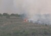 Видео репортаж: Пожар изпепели 2000 декара сухи треви и храсти край Лесово