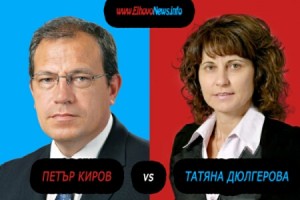 Краен резултат: 59% Петър Киров, Татяна Дюлгерова 41%
