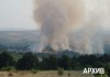 Видео: Пожарникари и гранични полицаи цяла нощ се борят с пламнал пожар край село Вълчи поляна