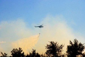 Видео и Снимки: Голям пожар гори край село Раздел (обновена в 19:54)