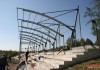 Снимки: Продължават строителните дейности за обновяване на част от парковото пространство и стадиона в Елхово