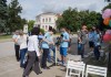 Снимки: Ученици от Гимназия „Св. Климент Охридски” – гр. Елхово, участници в организирания „Парад на природните науки” – Ямбол