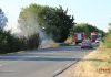 Снимки: Пожар в близост до град Елхово затрудни движението на Главен път I-7