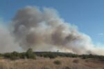 Пожарът между селата Раздел и Малко Кирилово обхвана 800 декара