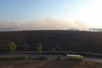 Втори ден продължава гасенето на пожара между селата Гранитово и Мелница