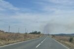 Голям пожар гори в землището на село Странджа в община Болярово